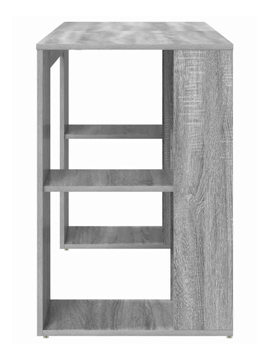 Γραφείο Υπολογιστή Ξύλινο Γκρι Sonoma 130x50.5x75εκ.