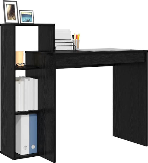 Computer Büro Holz Schwarz 100x40x90cm