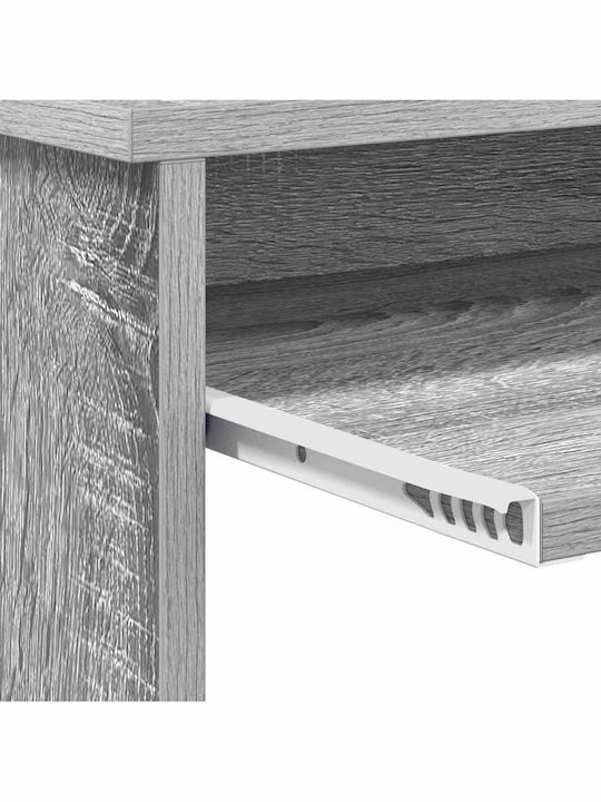 Computer Office Wooden Grey Sonoma 106x40x88.5cm