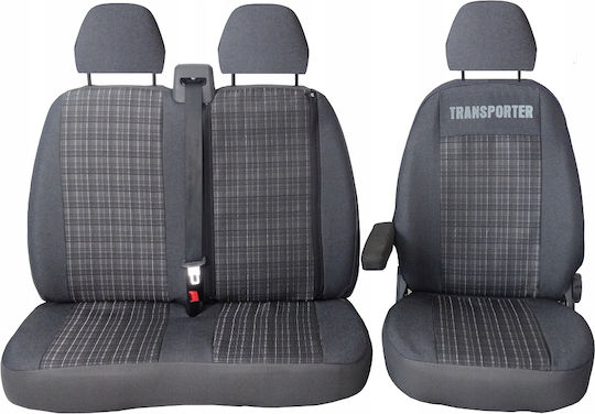 Set Raised Sides Car Mats 77 VW Transporter T6 2015-2023