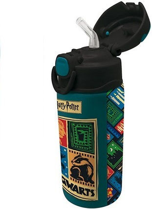 Graffiti Kids Water Bottle Harry Potter Stainless Steel with Straw 500ml