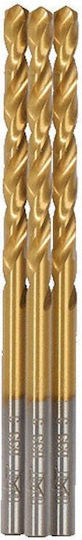 CAT Satz 3 Bohrer HSS Titan mit Zylindrischem Schaft für Metall και Holz