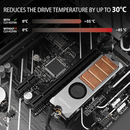 Axagon M.2 SSD Cooling Gray