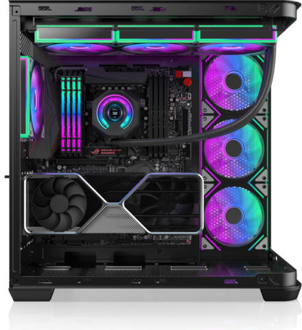Raijintek Atreus BT4 Gaming Midi Tower Computer Case with Side Window and RGB Lighting Black