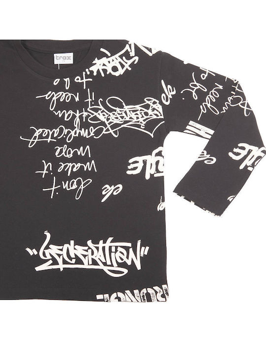 Kids Long-Sleeved Black Top