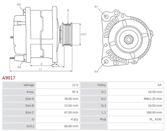 Lichtmaschine Hyundai Santa Fe 2.4