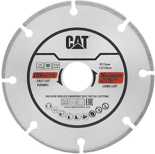 CAT Δίσκος Κοπής Μετάλλου 115mm