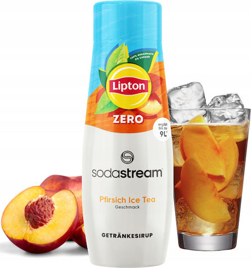 Sodastream Syrup Ceai cu gheață Piersică cu carbonatare, fără zahăr în Cutie 2x440ml