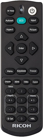 Ricoh PJ WUL5860 432482 Mini Proiector DLP Full HD Laser cu Difuzoare Incorporate Alb