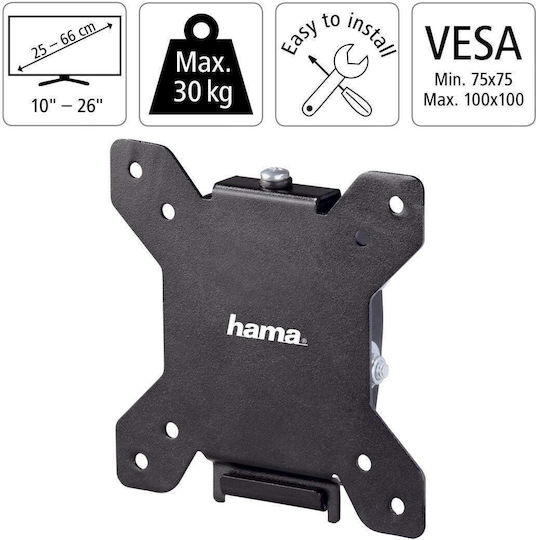 HAMA 00220802 Wandhalterung für Fernseher bis 26"