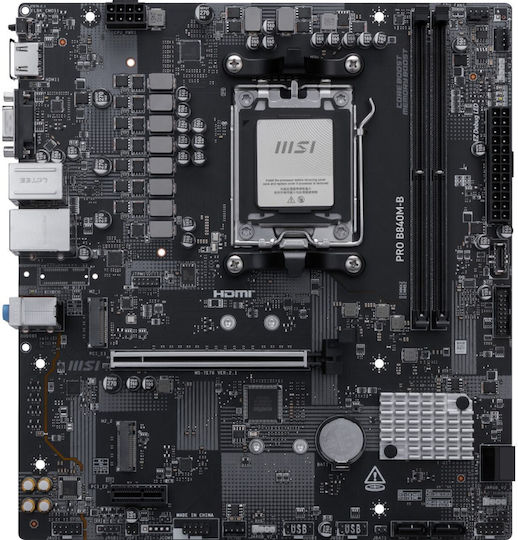 MSI PRO B840M-B Motherboard Micro ATX με AMD AM5 Socket 7E76-002R