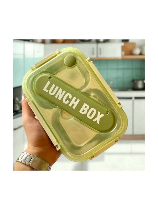 Uncle George Microwave Plastic Lunch Box Green 1100ml