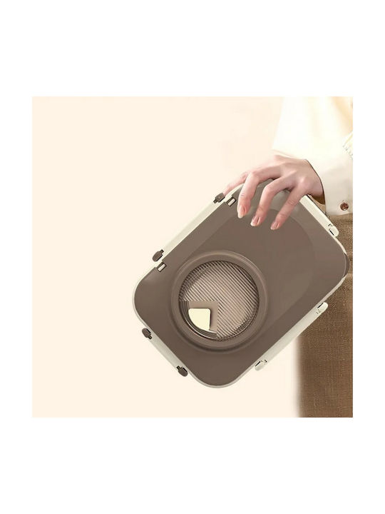 Uncle George Microwave Plastic Lunch Box Brown 1300ml