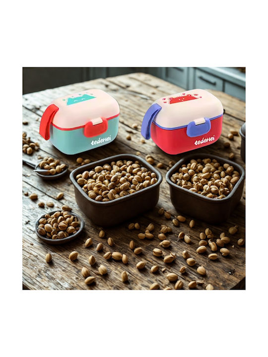 Uncle George Microwave Plastic Lunch Box Red 450ml