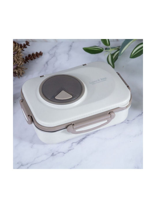Uncle George Microwave Plastic Lunch Box Brown 1300ml