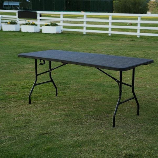 Nils Tabelle Stahl für Camping Klappbar Campingmöbel 91x74cm Gray