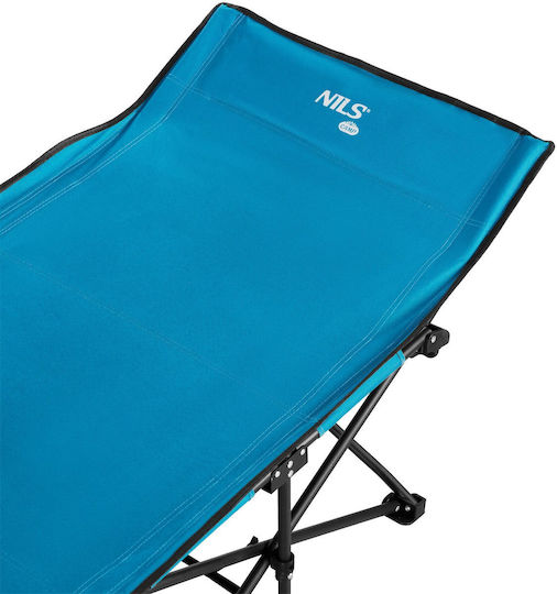 Foldable Guest Bed Without Mattress Single Blue 188x67x38cm