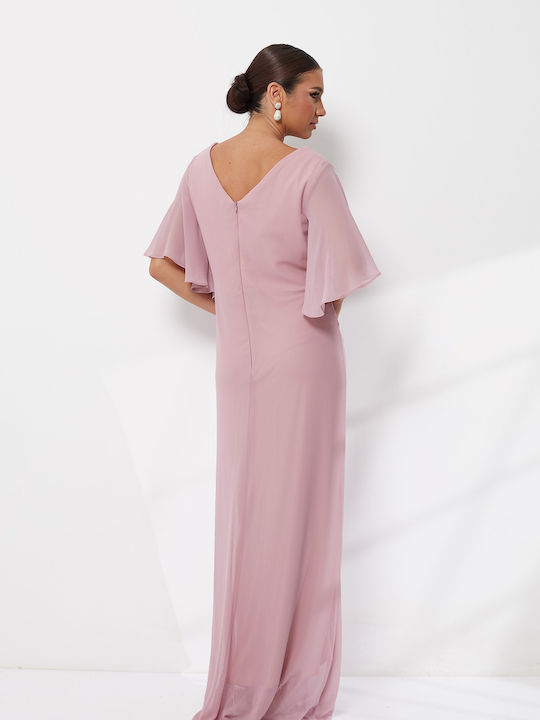 Maxi Dress for Wedding / Christening Pink
