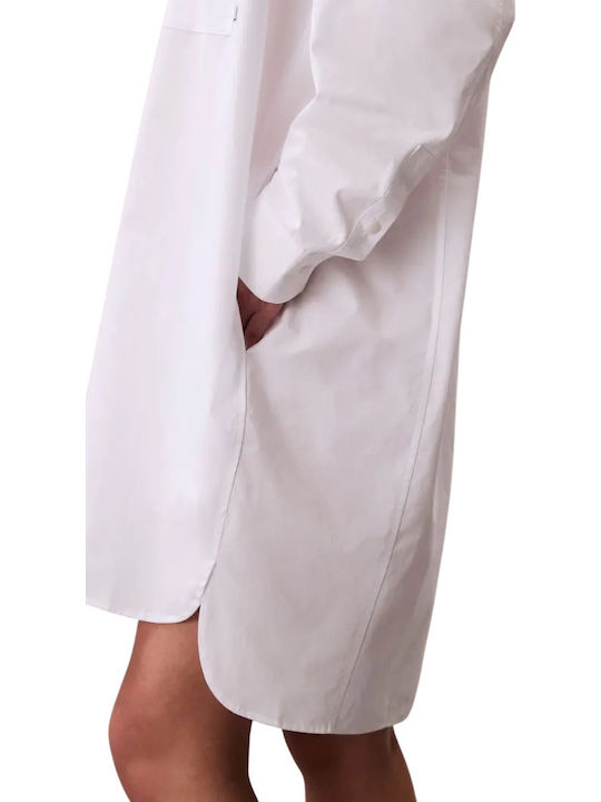 Καλοκαιρινό Mini Σεμιζιέ Φόρεμα Brilliant White