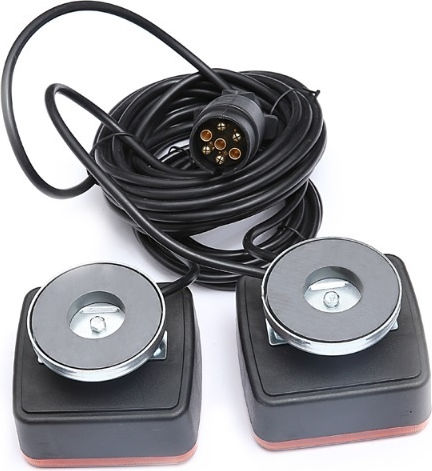 Tail Lights 4 Functions Trailers Carriers Caravans Magnet 7.5m Cable