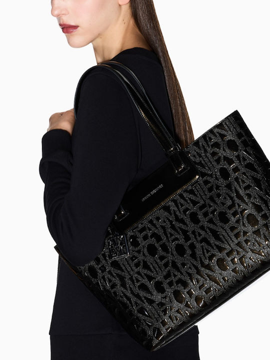Geantă de damă Shopper De umăr Neagră