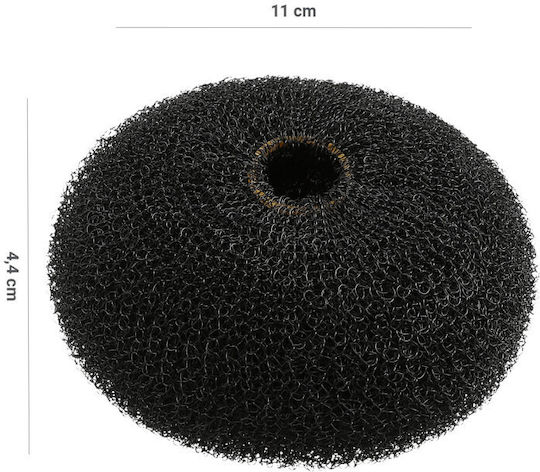 Lussoni Donut Bun Black 11cm