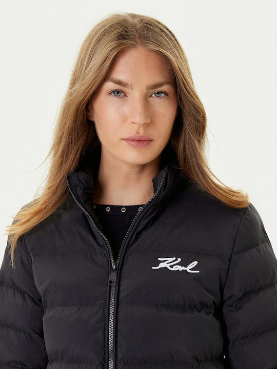 Women's Puffer Jacket for Winter Black
