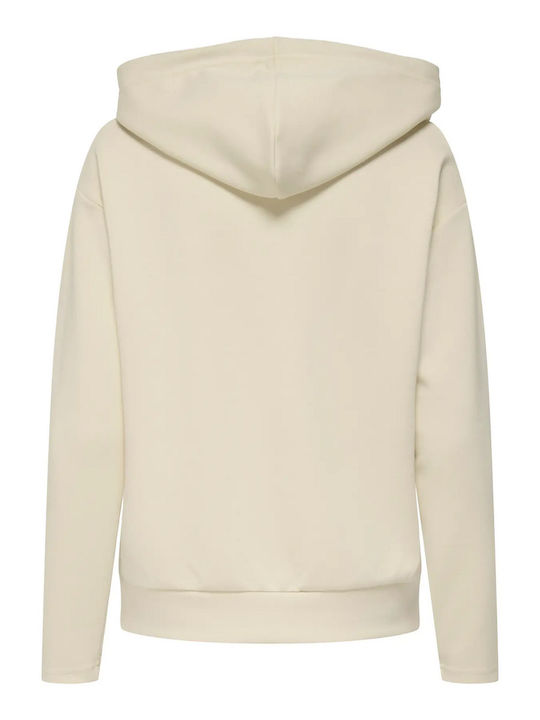 Fancy Women's Sweatshirt Hooded Beige