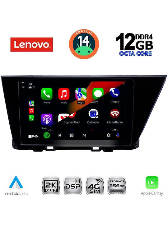Lenovo Car Audio System for Kia Niro 2017-2021 (Bluetooth/USB/WiFi/GPS/Apple-Carplay/Android-Auto) with Touch Screen 9"