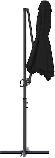 Umbrelă Metalică Neagră 3.72x1.98xÎnălțime 2.43m