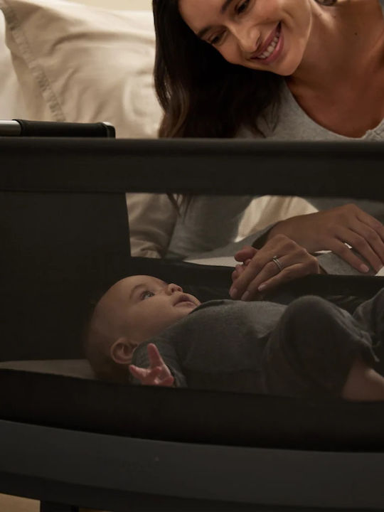 Snuz Cradle Snuzpod5 with Mattress and Wheels Gray
