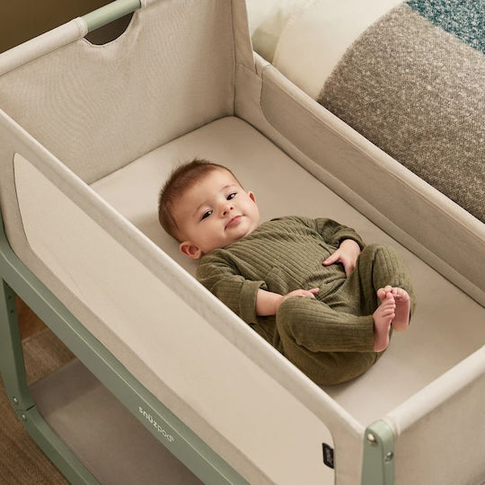 Snuz Wiege Snuzpod5 mit Matratze und Rädern Grün