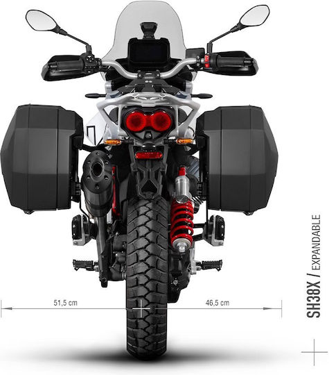 Βασεις Πλαϊνων Βαλιτσων M0vt84if 3p System Moto Guzzi V85 Tt V85 Tt Travel '24-'25 Shad