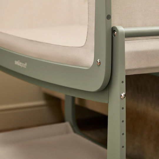 Snuz Wiege Snuzpod5 mit Matratze und Rädern Grün