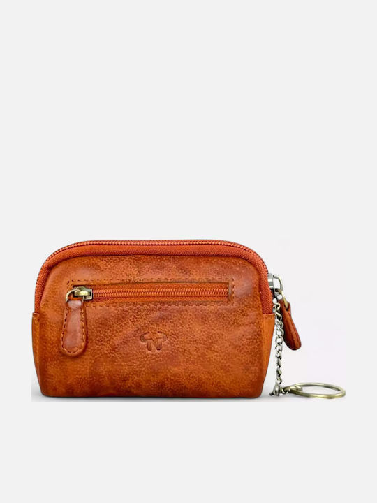 Leder Schlüsselhalter Calfnero 8023w Cognac