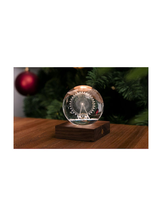 Gingko Lustră Decorativă Iluzie 3D Galben Miere