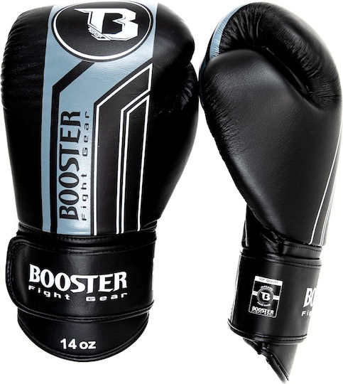 Booster Mănuși de Box din Piele pentru Competiție Negre