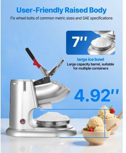 Vevor Ηλεκτρικός Παγοθραύστης με Παραγωγή 100 kg/h και Ισχύ 300W