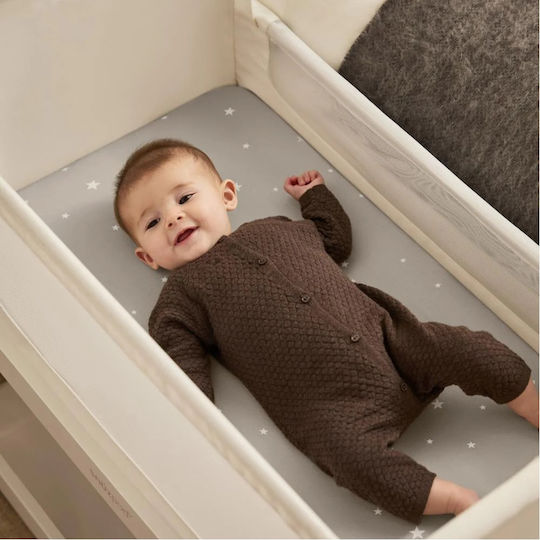 Snuz Seturi de cearșafuri pentru bebeluși Pentru Cradle Bumbac Gri 44x80buc 2buc