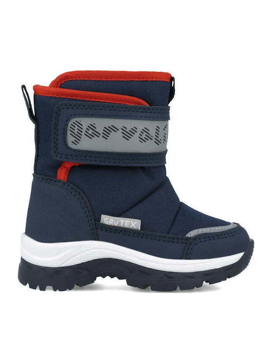 Kids Snow Boots with Velcro Blue