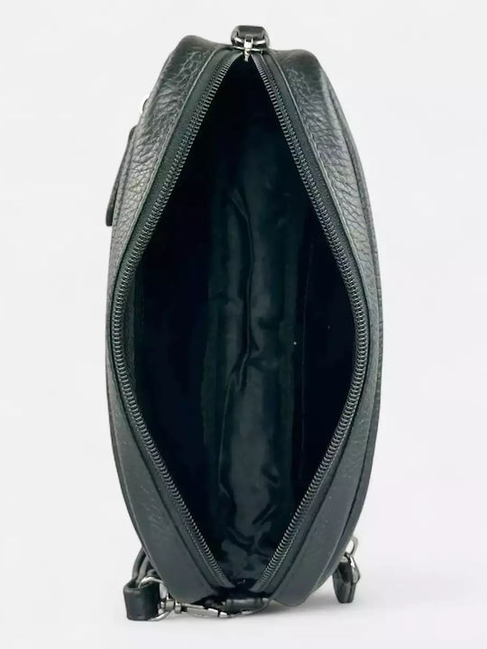 Leather Men's Bag Handbag Black