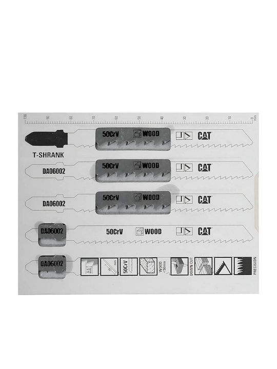 CAT 02-3447 Lamele pentru lemn 100mm 5buc