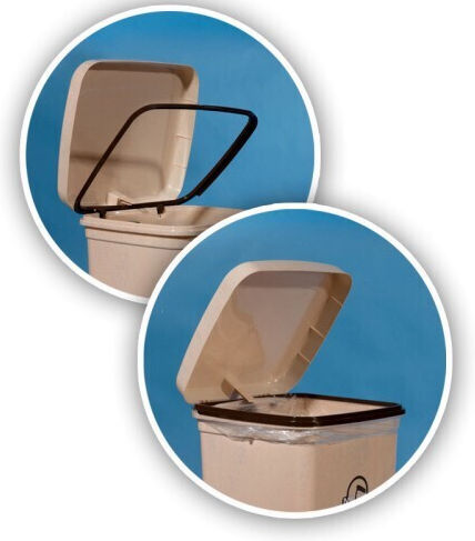 Miltoplast Coș De Gunoi Din Plastic Bej 40lt
