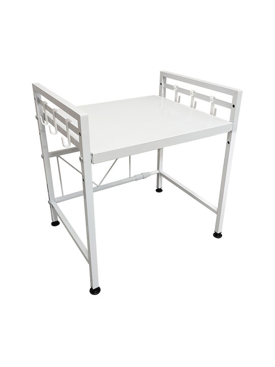 Shally Dogan Βάση Οργάνωσης Κουζίνας Inox σε Λευκό Χρώμα 32x60x43.5cm