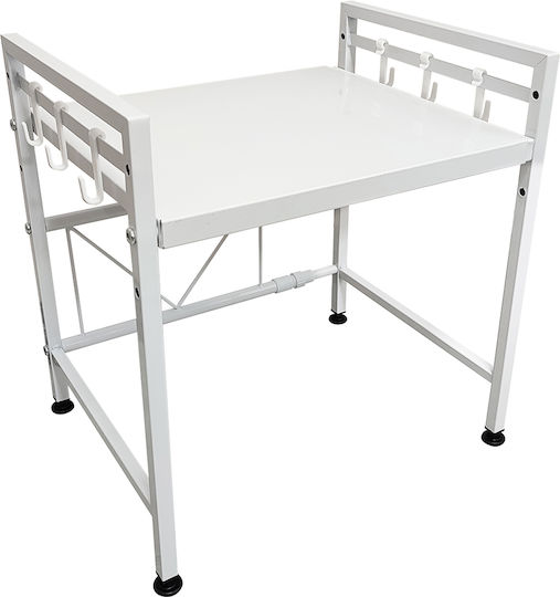 Shally Dogan Inox Mikrowellenständer 60x32x43,5cm Weiße