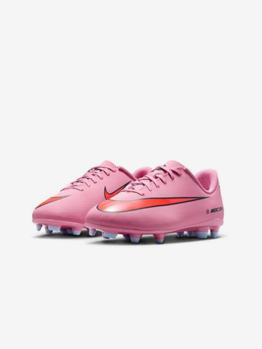Mercurial Vapor 16 Club MG Kids Soccer Cleats Molded Pink
