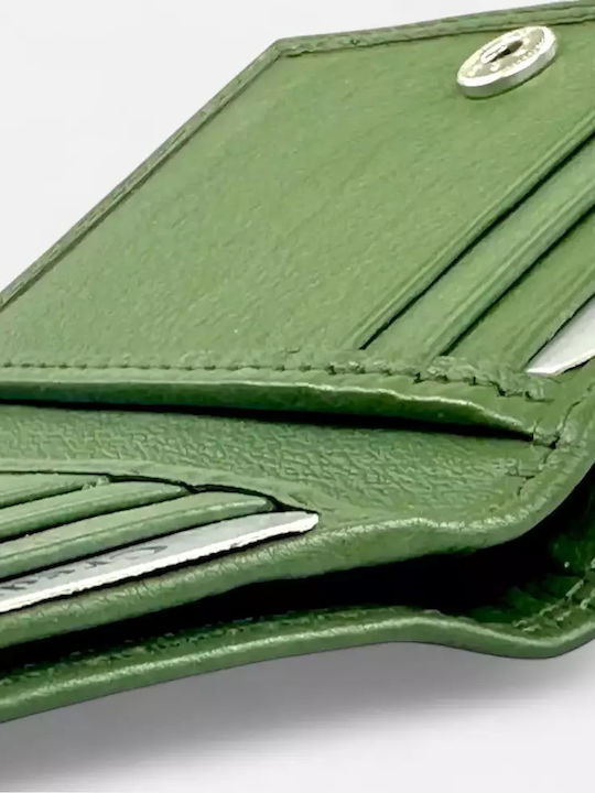 Large Leather Women's Wallet Classic Green