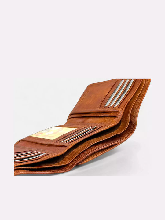 Mare Din piele Portofel de damă Clasice Tabac maro