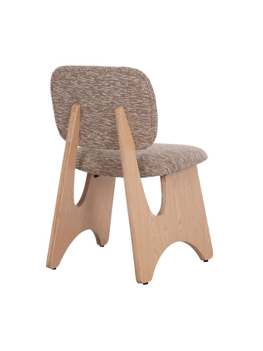 Bellisi Dining Room Fabric Chair Coffee 53x56x78cm 2pcs