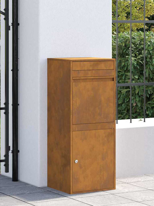 vidaXL Briefkasten Für Draußen Inox Rusty 41x38x103cm